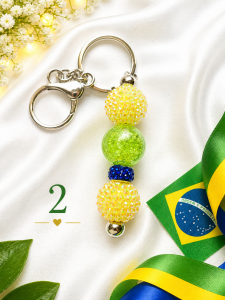 Brazil inspired Keychain