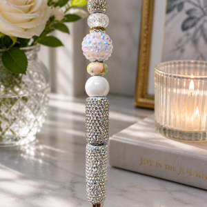 White Bling Pen