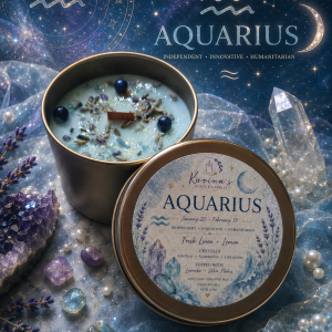 Aquarius 4 oz candle